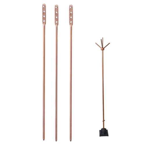 Buy 1.5 Meter 3 Earthing Rod + 1 LA at Best Price- Kenbrook Solar